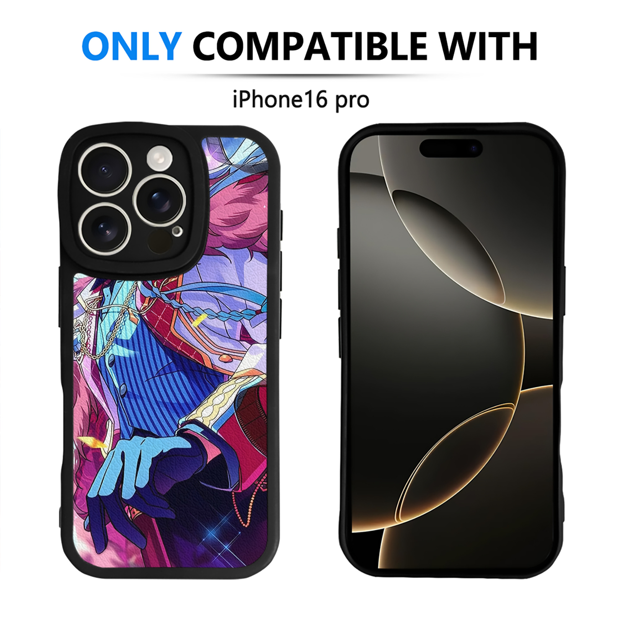 （画像用） あんさんぶるスターズ! Ensemble Stars 【iPhone 16シリーズ対応】シリコンスマホケース（レザー調） 材質：シリコン